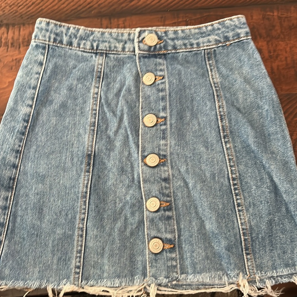 High-rise, Aeropostale jean skirt